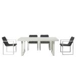1.2mm Powder Coated Aluminium Outdoor Cafe Chairs And Tables