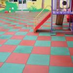 Multi Purpose Rubber Interlocking Playground Tiles 50*50*2cm Waterproof