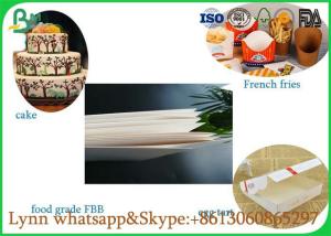 Wholesale Food Grade Different Size White FBB PAPER For Packing French Fries And Egg Tart from china suppliers
