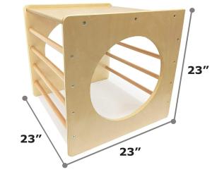 Wholesale wooden Toddler Climbing Cube and Tunnel - Toddler Climbing Toys Indoor/Outdoor Playset from china suppliers
