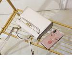 OEM PU Leather Satchel Crossbody Bag Zipper Closure Polyester Lining