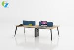 Four Person Wooden Office Furniture Workstation For Staff