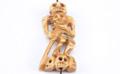 Hand Carved Cattle Bone Beads Human Skeleton for Necklaces
