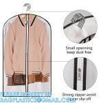 Clear Zippered Hanging Garment Covers Bags Suit Protector Cover Dress Bags