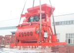 Twin Shaft Concrete Mixer Machine Dual Motor Single Axle Low Energy Consumption