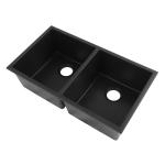 wholesale 50/50 double bowl undermount composite granite/quartz sink