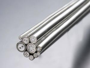 Type K 4 Core diameter 7.2MM Mineral Insulated Thermocouple Cable , Mineral Insulated Heating Cable