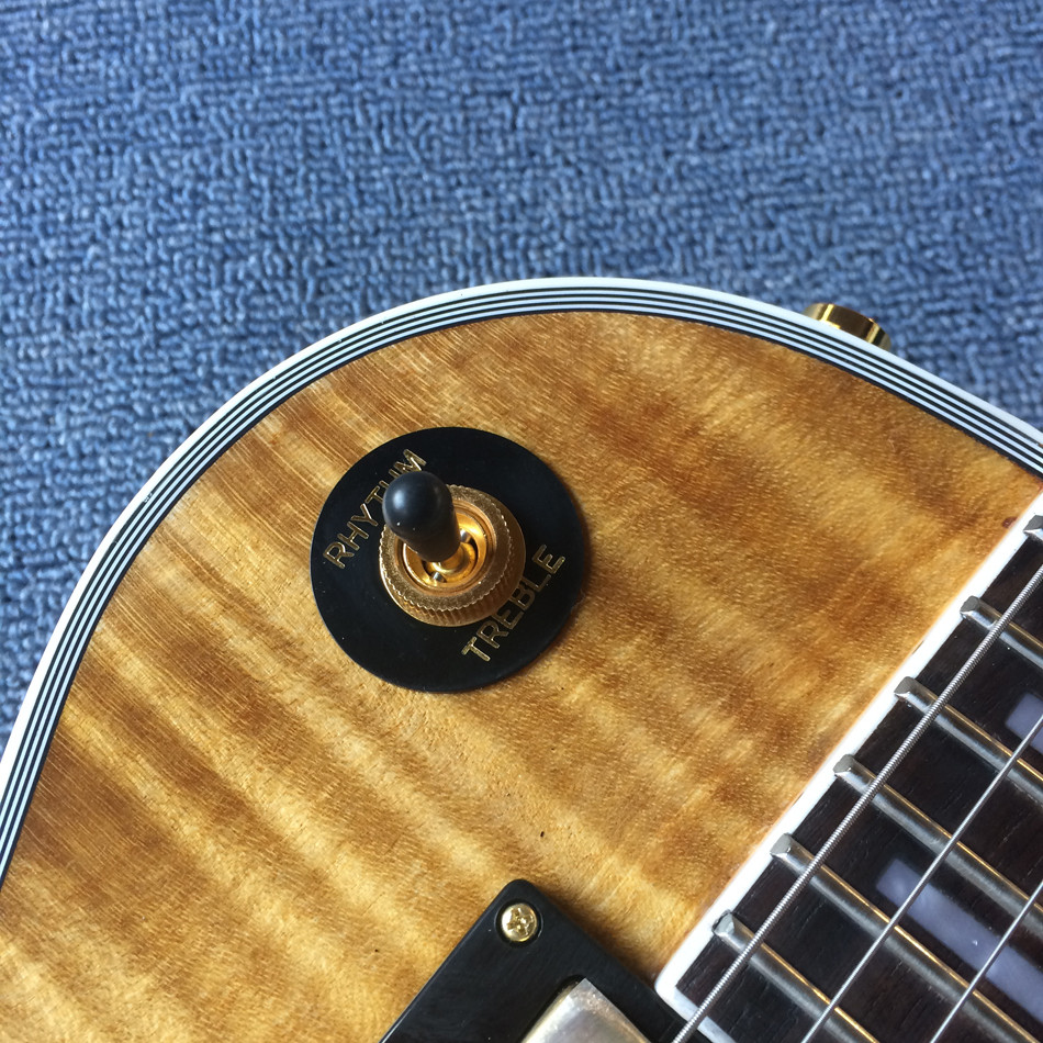 Chibson custom made LP electric guitar,Flame Maple Top,Rosewood fingerboard,Gold hardware