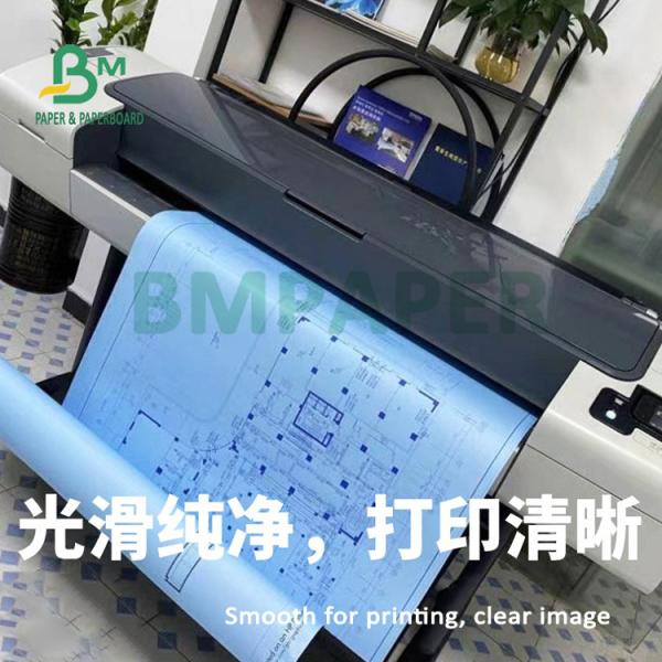 Double Sided Blueprint Engineering Paper Roll For Wide Format 24" X 50 Yards