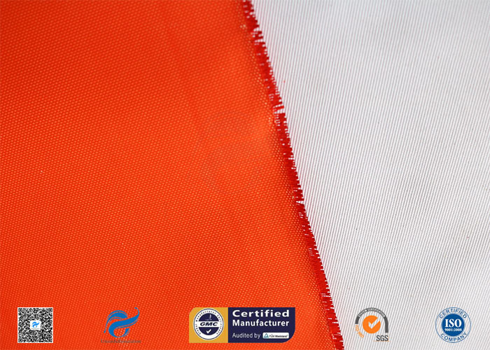 0.2mm Orange Acrylic Coated Fiberglass Cloth High Temperature Resistant