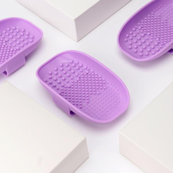 Purple Scrubber Makeup Brush Cleaner Pad Makeup Tools Cosmetic Brush Cleaning