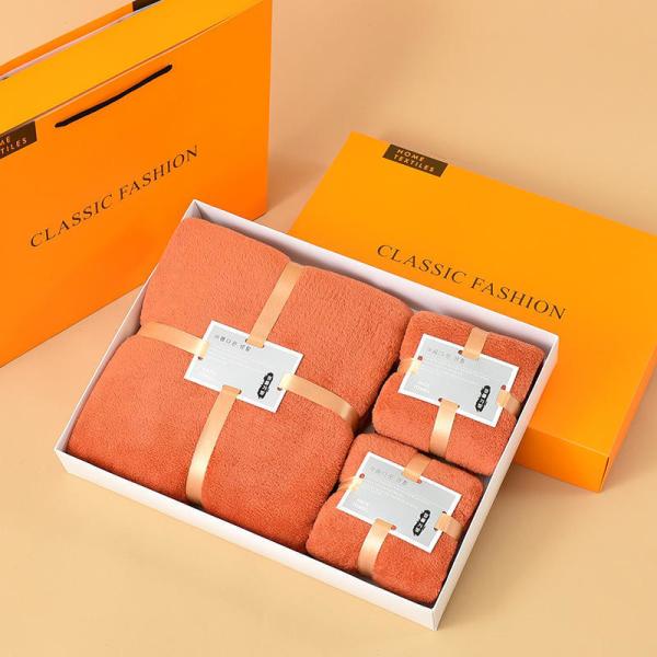 Coral Velvet Towel Set Custom Logo Bath Towels Microfiber Hair Sports Baby