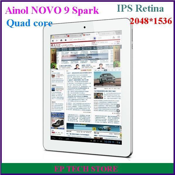 Aniol NOVO 9 Spark tablet pc Quad core Retina ISP screen 2048*1536 2GB 16GB