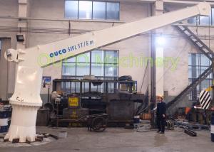 China Mini Marine electrical stiff boom crane  hydraulic crane and advanced components on sale