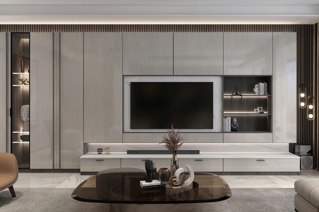 Modern Design Home Decor Living Room Furniture TV Stand Wall Cabinet for Popular Sale