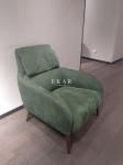Living Room Upholstery Modern Arm Fabric Leisure Chair With Ottoman