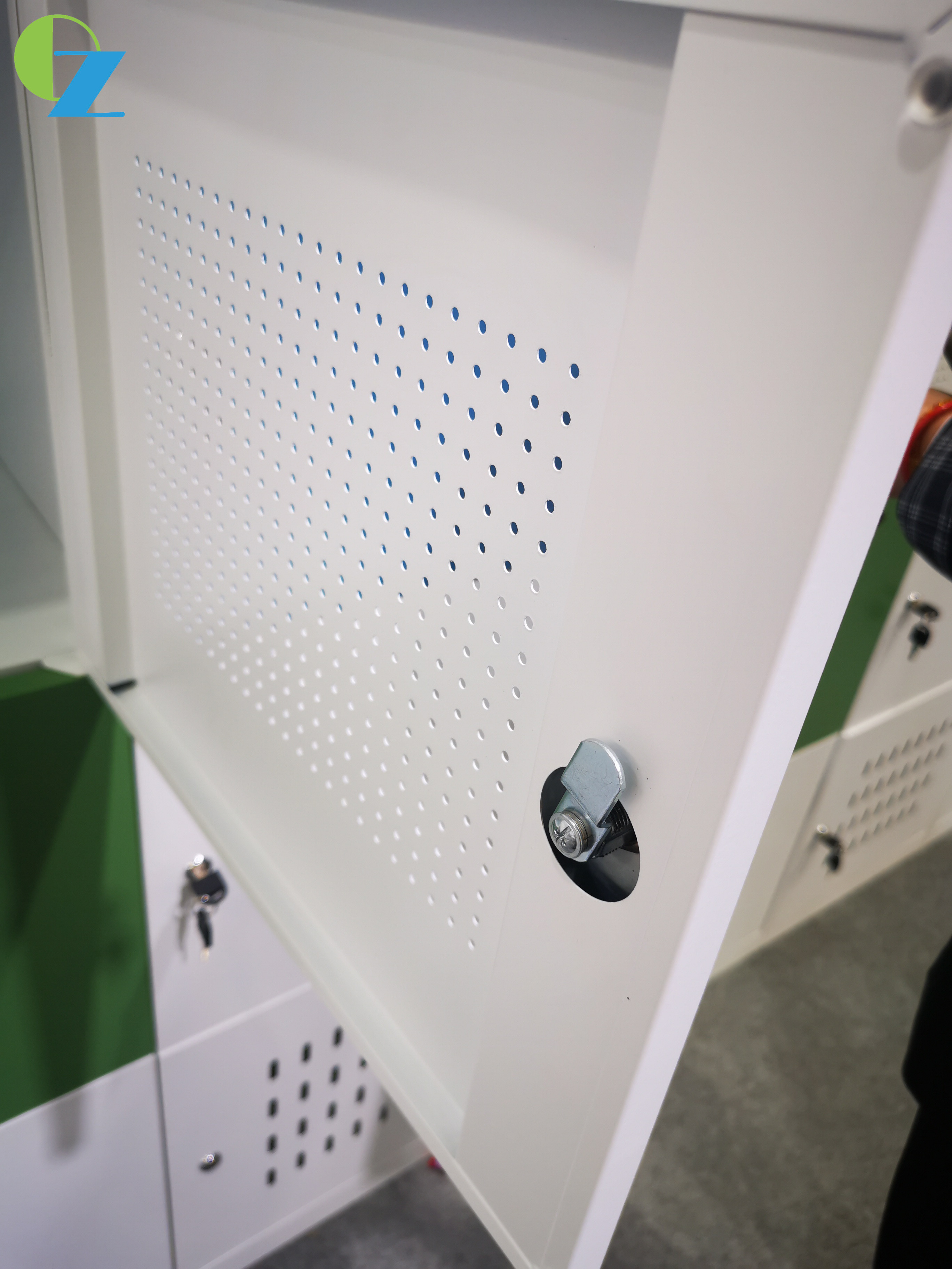 12mm edge Primary School Colorful 6 Door Steel Locker With Mail Box