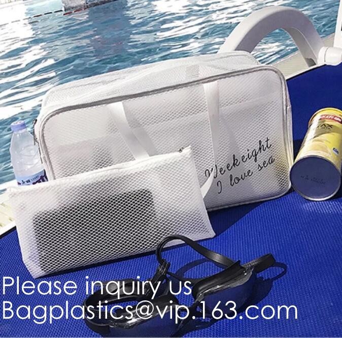 Custom Printing Recycled Soft Pvc Zipper Cosmetic Pouch,Transparent Customer Design PVC Cosmetic Pouch, bagease, bagplas