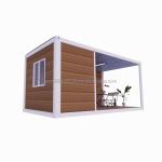 20ft Prefabricated Wooden House Steel Frame Tiny Home for Forest Residential