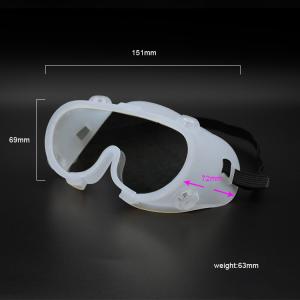 Wholesale Clear PC Lens Medical Safety Goggles , Silicone Anti Fog Safety Goggles from china suppliers