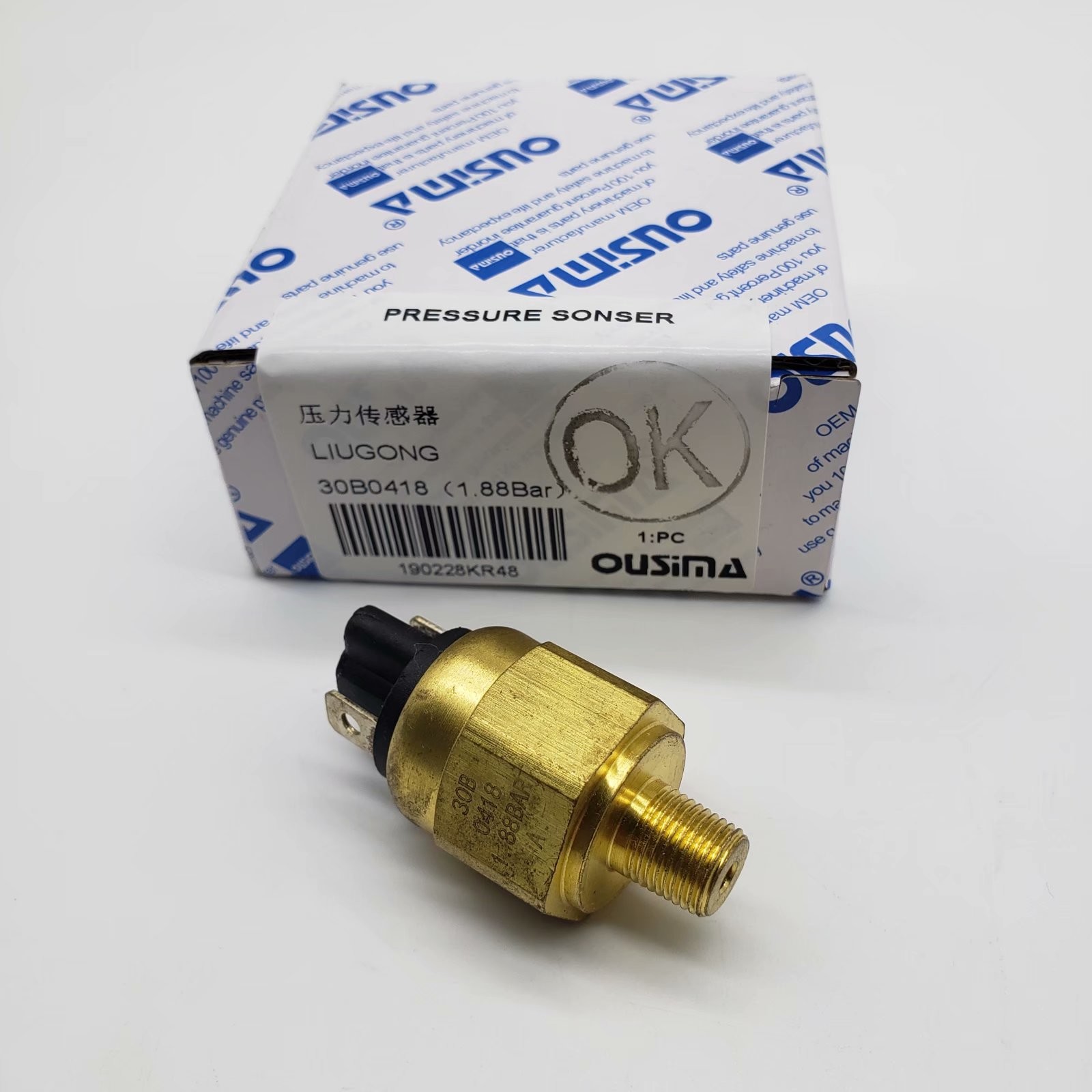 OUSIMA Eletric Excavator 30B0418 1.88 Bar Pressure Sensor