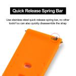 Double Color Customize Silicone Rubber Watch Strap Bands 20mm Fashion