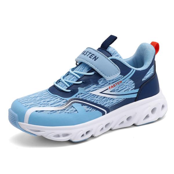 Kids Sneakers Microfiber Leather Upper Material Anti-Slip Lace TPR EVA Running