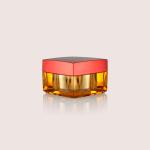 Square Face Cream Jars / 15ML 30ML 50ML Plastic Cream Containers GR705A