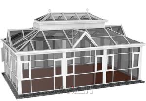 Wholesale All Seasons Modern Sunroom Extension Enclosure Construction Slanting Roof from china suppliers