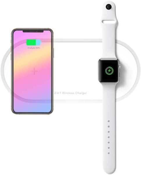 Wireless Charger Pad,Wireless Charging Dock Station for iWatch 5/4/3,Airpods 2