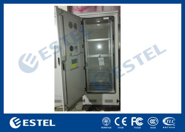 Custom 4 Shelves Outdoor Battery Cabinet Galvanized Steel 5% - 100% Relative