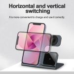 Desktop 3 In 1 Wireless Charger Stand Magnetic Suction 15W Wireless Charger For