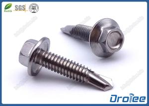 Wholesale 410 Stainless Steel Self Tek Screws, Passivated, Hex Flange Washer Head from china suppliers
