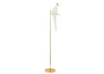 Decorative LED Adjustable Floor Lamp Home Depot Golden Base Metal Lambader