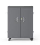 250V 54 Units Ipad Charging Cart On Wheels Galvanized