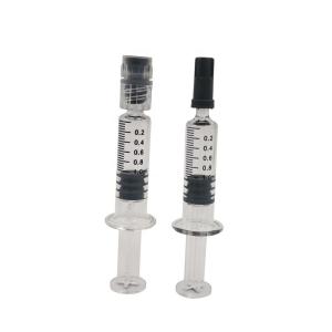 Wholesale Luer Head Colored Plunger Cotton 0.5ml Borosilicate Glass Syringe from china suppliers