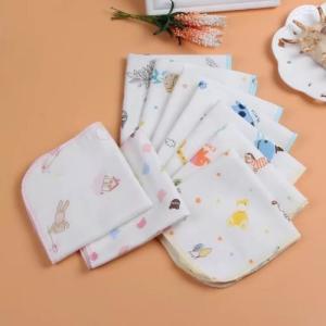 Wholesale Dyed Natural Pure Cotton Handkerchiefs Facial Oil Cleansing Skin Friendly from china suppliers