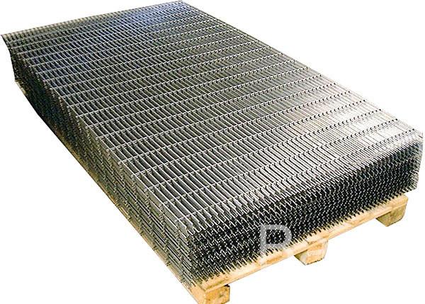 Black Iron Welded Wire Mesh Panels Square Grid For Building / Agricultural /