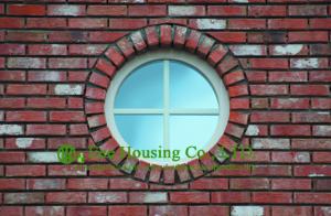 Wholesale White Color UPVC Round Fixed Windows For Residential Home, With 10.38mm laminated glass from china suppliers