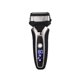 Wholesale Black Rechargeable Electric Shaver Size 15.8 * 5 * 3.7cm Dry / Wet Dual Use For Travel from china suppliers
