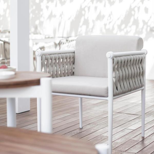 Waterproof UV Resistant Fabric 45D Density Cotton Rattan Garden Furniture Dining