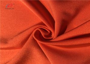 Wholesale Semi Dull Orange Colour Polyester Spandex Fabric For Swimwear Underwear Leggings Yoga from china suppliers