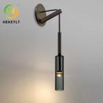 Modern Single Luxury Bedroom Bedside Wall Light All Copper TV Pendant Lamp Smoke