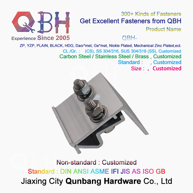 Stainless Steel Solar Panel Roof Clamps Photovoltaic Support Accessories General Purpose Hardware