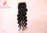 Swiss 4x4 Lace Closure Loose Wave Closure Human Brazilian Hair Weave