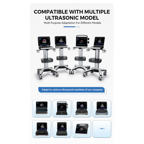 Hospital Medical Trolley Cart Monitoring Instrument for Ultrasound Machine Medical Trolley Cart
