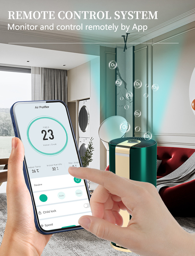 Hight Effective RoHS Hepa Air Purifier White Noice For Office Hotel