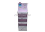 4 Shelves Cardboard Point Of Sale Display Stands Environmental Friendly