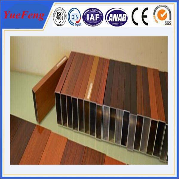 Wood grain aluminum guardrail,aluminum stair handrail,aluminum handrail profile