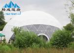 Q235 Multi-functional Transparent White Geodesic Dome Tent With Hop Dip